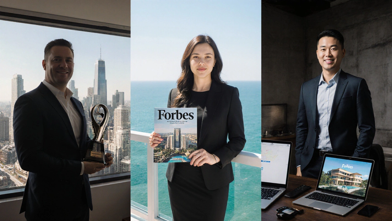 Split portrait of three top agents in Dallas, Miami, and San Francisco settings.