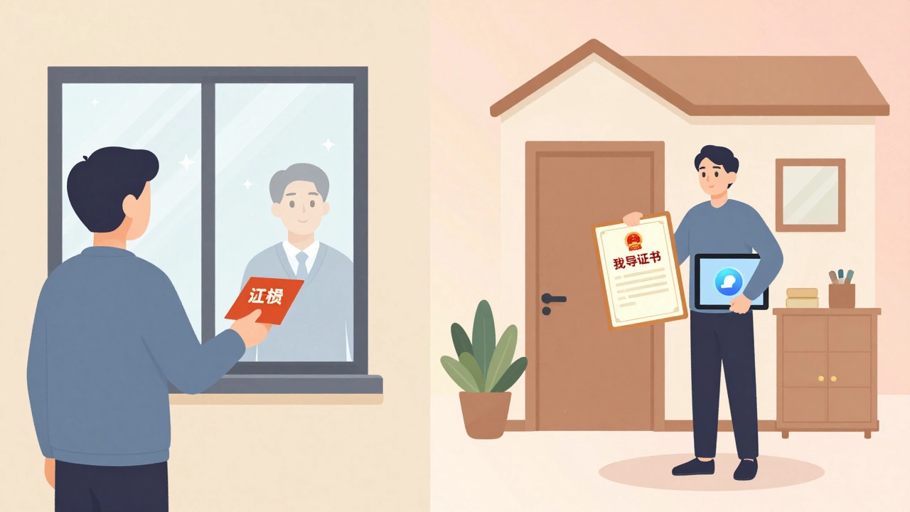 Split-screen showing rent payment vs. shared ownership mortgage, with housing provider logo visible on a tablet.